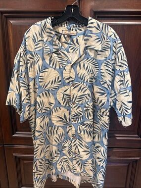 Vintage Tommy Bahama Hawaiian Silk Men's Button Down Shirt